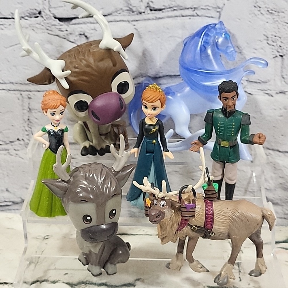 Disney Frozen‎ 2 Figures Toys Lot Anna Sven Mattias Spirit Horse